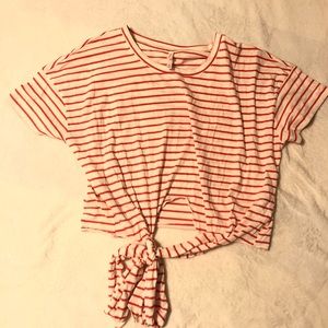 Stripped knitted top